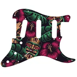 CUSTOM PICKGUARD FOR FENDER STRATOCASTER MIM & USA ALOHA TIKI