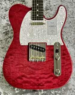 FENDER 2024COLLECTION MADE IN JAPAN HYBRID II TELECASTER QMT ROSEWOOD -RED BERYL