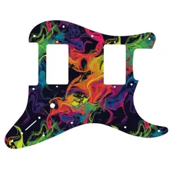 PICKGUARD FOR FENDER JIM ROOT STRATOCASTER RAINBOW SWIRL