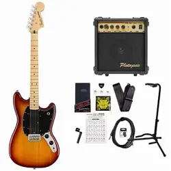 FENDER PLAYER MUSTANG MAPLE FINGERBOARD SIENNA SUNBURST PG-10 AMPLIFIER BEGINNER