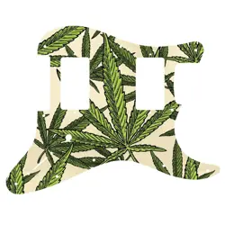PICKGUARD FOR FENDER JIM ROOT STRATOCASTER CANNABIS