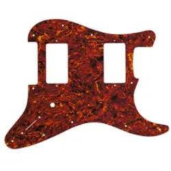 PICKGUARD FOR FENDER JIM ROOT STRATOCASTER NITRATE TORTOISE WHITE BACK