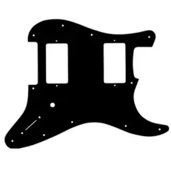 PICKGUARD FOR FENDER JIM ROOT STRATOCASTER BLACK WHITE BLACK