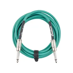 NEW FENDER CONTOUR CABLE - SHERWOOD GREEN - 10'