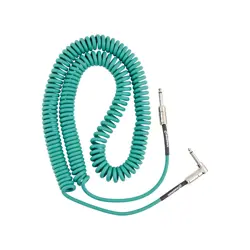 NEW FENDER CONTOUR COILED CABLE - SHERWOOD GREEN - 30'