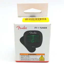 FENDER FT-1 TUNER - PRO CLIP-ON TUNER FOR GUITAR, BASS, UKULELE, VIOLIN 