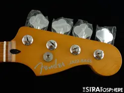 FENDER PLAYER PLUS JAZZ J BASS NECK + TUNERS BASS GUITAR PAU FERRO.