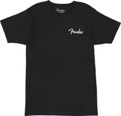 GENUINE FENDER SUPPORT YOUR LOCAL GUITAR PLAYER TEE, BLACK, XL, X-LARGE