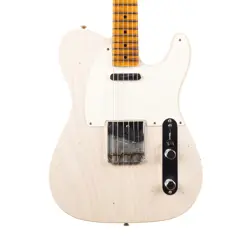 USED FENDER CUSTOM SHOP 1958 TELECASTER JOURNEYMAN RELIC - AGED WHITE BLONDE