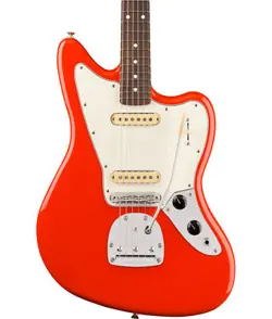 FENDER PLAYER II JAGUAR ELECTRIC GUITAR, ROSEWOOD FINGERBOARD - CORAL RED