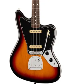 FENDER PLAYER II JAGUAR ELECTRIC GUITAR, ROSEWOOD FINGERBOARD - 3 COLOR SUNBURST