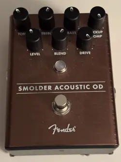 FENDER SMOLDER ACOUSTIC OVERDRIVE GUITAR EFFECTS PEDAL