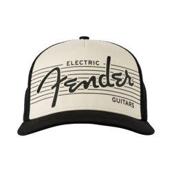 NEW FENDER ELECTRIC HAT - BLACK/CREAM - ONE SIZE FITS MOST