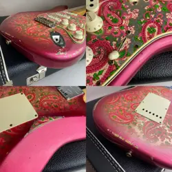 FENDER CUSTOM SHOP 1968 PAISLEY STRATOCASTER AGED PINK LIMITED EDITION USED