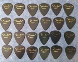 LOT OF 24 FENDER GUITAR PICKS HEAVY GAUGE BRAND NEW