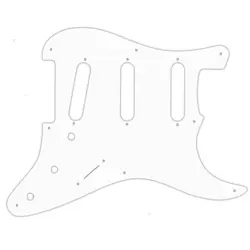 PICKGUARD FENDER PRE-CBS 8 HOLE, ERIC JOHNSON, ERIC CLAPTON WHITE
