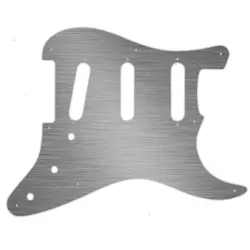 PICKGUARD FENDER PRE-CBS 8 HOLE, ERIC JOHNSON, ERIC CLAPTON FAUX BRUSHED SILVER