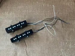 SET 1990S FENDER JAPAN '62 REISSUE JAZZ BASS PICKUPS FOTO FLAME MIJ