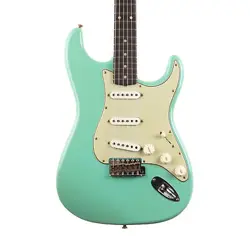 USED FENDER CUSTOM SHOP '62-'63 STRATOCASTER JOURNEYMAN - AGED SEA FOAM GREEN