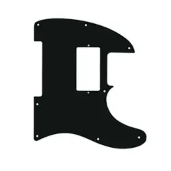 PICKGUARD FOR FENDER USA JIM ROOT TELECASTER BLACK ACRYLIC