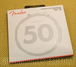 073-9050-405 FENDER 9050ML STAINLESS STEEL FLATWOUND BASS STRINGS .050-.100