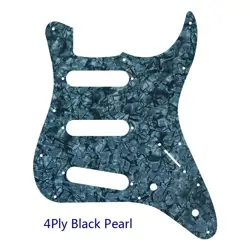 FOR FENDER SQUIER 3/4 SIZE ELECTRIC GUITAR KIDS MINI STRAT PICKGUARD,BLACK PEARL