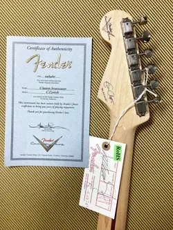 2007 FENDER STRATOCASTER CUSTOM SHOP ERIC CLAPTON BLACKIE NECK TUNERS COA