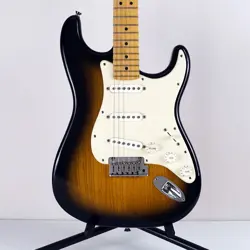 2004 FENDER STRATOCASTER 50TH ANNIVERSARY AMERICAN SUNBURST W/ EMBROIDERED CAS