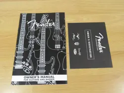 VINTAGE FENDER STRATOCASTER TELECASTER GUITAR MANUAL USA ACCESSORY CASE CANDY