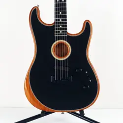 2021 FENDER AMERICAN ACOUSTASONIC TELECASTER BLACK WITH GIG BAG