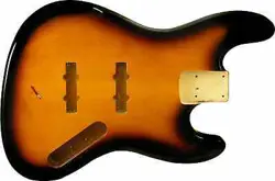 WD PREMIUM FINISHED REPLACEMENT BODY FOR FENDER JAZZ BASS TOBACCO SUNBURST ALDER