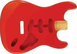 WD PREMIUM FINISHED REPLACEMENT BODY FOR FENDER STRATOCASTER FIESTA RED ALDER