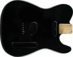 WD PREMIUM FINISHED REPLACEMENT BODY FOR FENDER TELECASTER BLACK ALDER