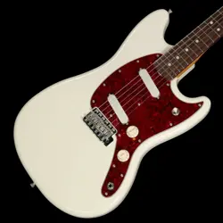 FENDER MADE IN JAPAN CHAR MUSTANG ROSEWOOD OLYMPIC WHITE WEIGHT:2.98KG