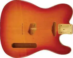 WD PREMIUM FINISHED REPLACEMENT BODY FOR FENDER TELECASTER CHERRY SUNBURST ALDER