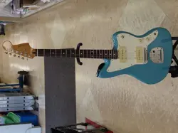 ELECTRIC GUITAR FENDER PLAYER II JAZZMASTER RW AQB  MX24046264 BLUE USED