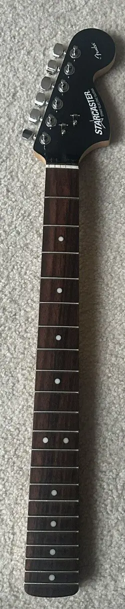 2010 FENDER STARCASTER STRATOCASTER ROSEWOOD NECK W/BLACK HEADSTOCK MINT PERFECT