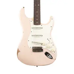 USED FENDER CUSTOM SHOP 1959 STRATOCASTER RELIC - SUPER FADED AGED SHELL PINK