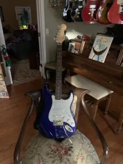 2007 FENDER SQUIER STRAT BLUE