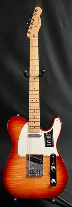 FENDER LIMITED EDITION PLAYER TELECASTER PLUS TOP ELECTRIC GUITAR SIENNA SUNBURS