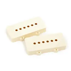 FENDER PICKUP COVERS JAZZMASTER AGED WHITE 2 COVER PIECES