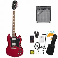 EPIPHONE INSPIRED BY GIBSON SG STANDARD CHERRY FENDER 10W AMPLIFIER INCLUDED BEG