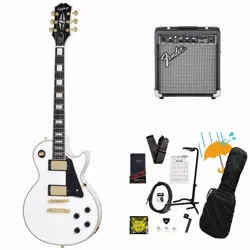 EPIPHONE INSPIRED BY GIBSON LES PAUL CUSTOM ALPINE WHITE LES PAUL CUSTOM FENDER 