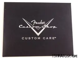 USA FENDER CUSTOM SHOP CUSTOM CARE BOOKLET, MANUALS WITH TAGS
