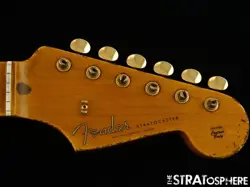 FENDER USA CUSTOM SHOP 1956 HEAVY RELIC STRATOCASTER NECK & GOLD TUNERS STRAT 