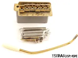 FENDER CUSTOM SHOP '56 HEAVY RELIC STRAT TREMOLO & ARM VINTAGE STEEL BLOCK GOLD!