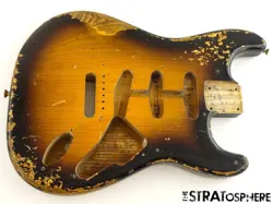 FENDER USA CUSTOM SHOP '56 HEAVY RELIC STRATOCASTER BODY 2 COLOR SUNBURST