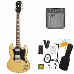 EPIPHONE INSPIRED BY GIBSON SG STANDARD TV YELLOW FENDER 10W AMPLIFIER INCLUDED 