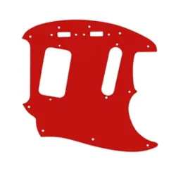 PICKGUARD FOR FENDER 90'S JAG-STANG SOLID RED