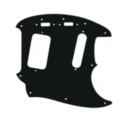 PICKGUARD FOR FENDER 90'S JAG-STANG BLACK ACRYLIC